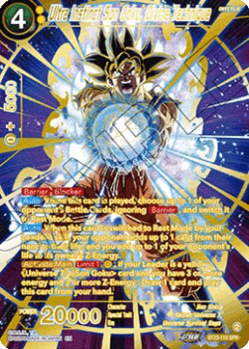 Dragon Ball Super BT23 Ultra Instinct Son Goku, Divine Technique (V.2 - Spe