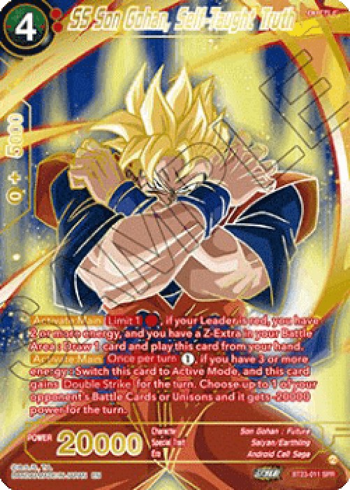Dragon Ball Super BT23 SS Son Gohan, Self-Taught Truth (V.2 - Special Rare)