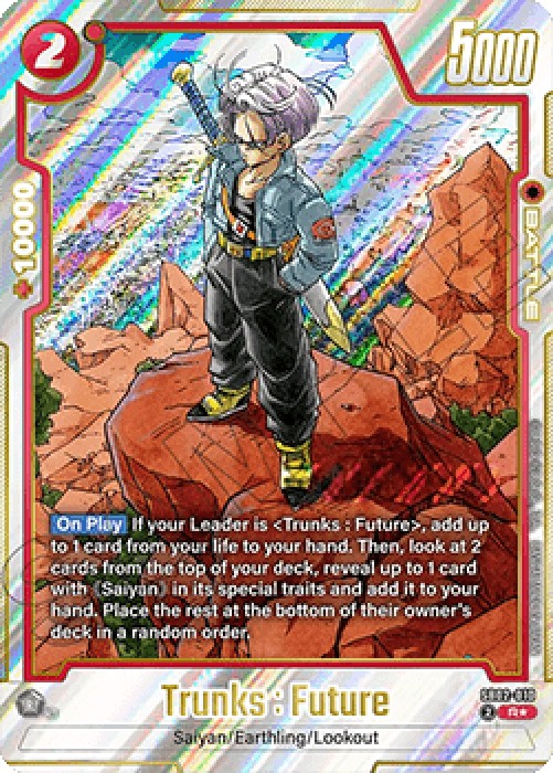 Dragon Ball Super SB02 Trunks : Future (SB02-010) [Fusion World] (V.2 - Alt