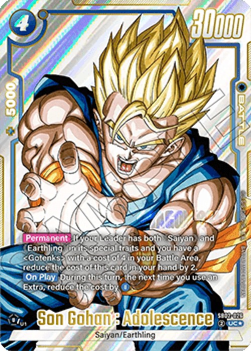 Dragon Ball Super SB02 Son Gohan : Adolescence (SB02-026) [Fusion World] (V