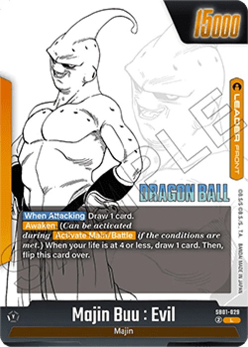 Dragon Ball Super SB01 Majin Buu : Evil // Majin Buu : Kid (SB01-029) [Fusi