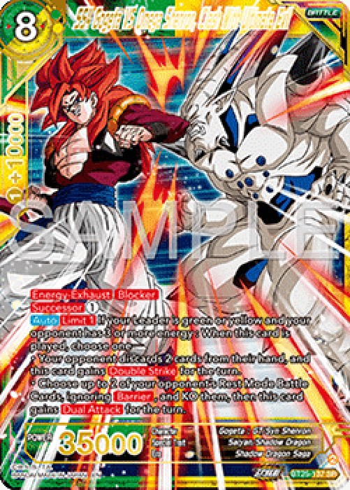 Dragon Ball Super BT25 SS4 Gogeta VS Omega Shenron, Clash With Ultimate Evi