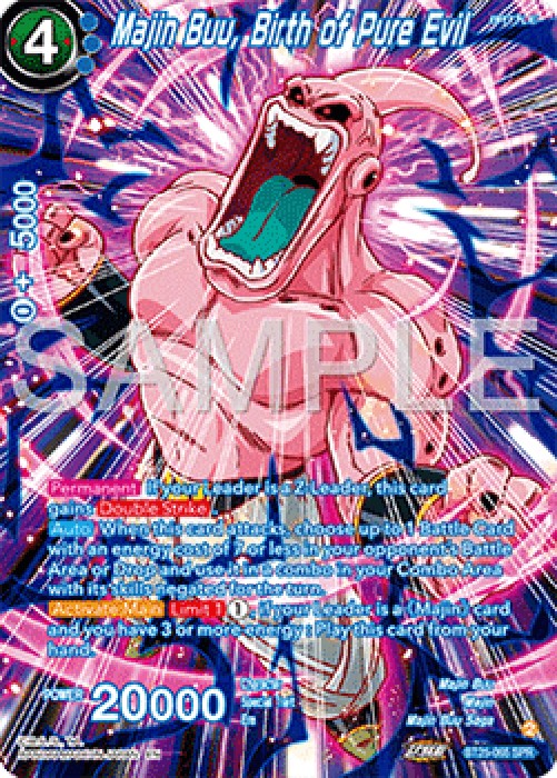 Dragon Ball Super BT25 Majin Buu, Birth of Pure Evil (V.2 - Special Rare)