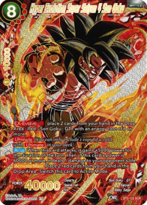 Dragon Ball Super BE21 Hyper Evolution Super Saiyan 4 Son Goku (V.1 - Secre