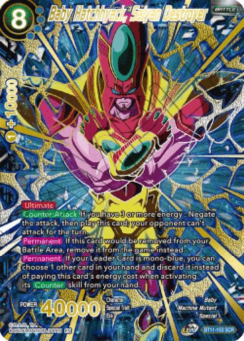 Dragon Ball Super BE21 Baby Hatchhyack, Saiyan Destroyer (V.1 - Secret Rare