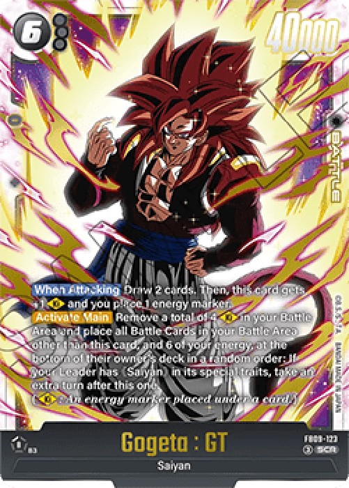 Dragon Ball Super FB09 Gogeta : GT (FB09-123) [Fusion World] (V.1 - Secret 