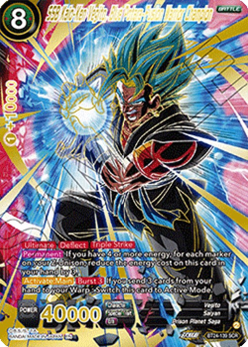 Dragon Ball Super BT24 SSB Kaio-Ken Vegito, Blue Potara-Fusion Warrior Cham