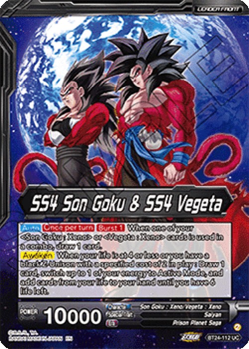 Dragon Ball Super BT24 SS4 Son Goku & SS4 Vegeta // SS4 Vegito, Sparking Po