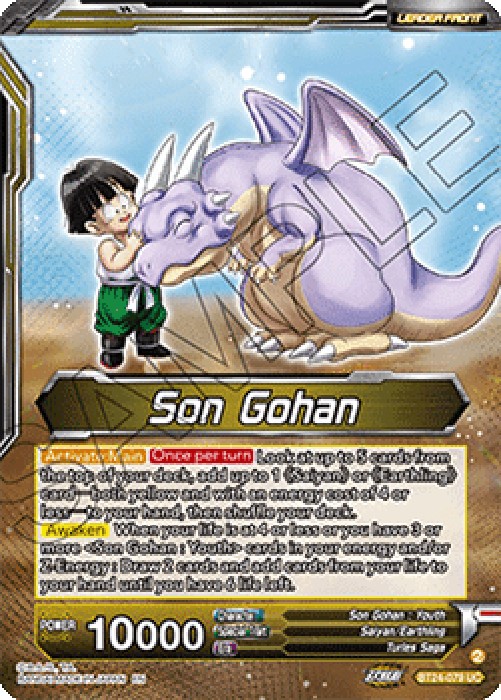 Dragon Ball Super BT24 Son Gohan // Son Gohan, Rampage Premonition (V.2 - A