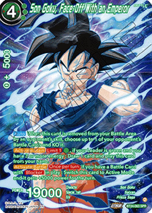 Dragon Ball Super BT24 Son Goku, Face-Off With an Emperor (V.2 - Special Ra