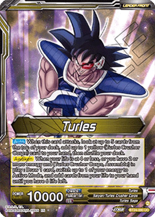 Dragon Ball Super BT24 Turles // Turles, Corps Commander (V.2 - Alternate A