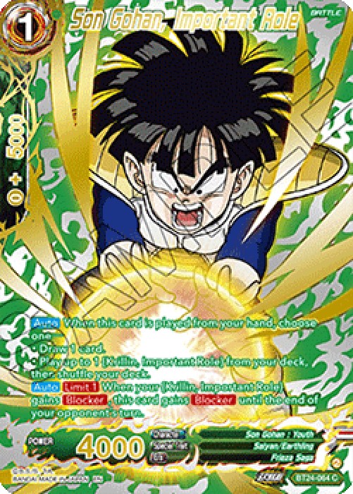 Dragon Ball Super BT24 Son Gohan, Important Role (V.3 - Common)