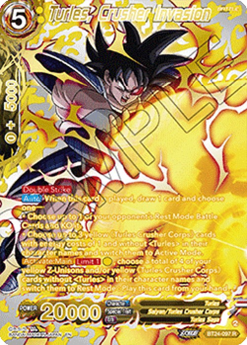Dragon Ball Super BT24 Turles, Crusher Invasion (V.3 - Rare)
