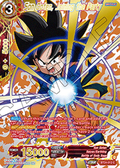 Dragon Ball Super BT24 Son Goten, Joining the Party (V.3 - Common)