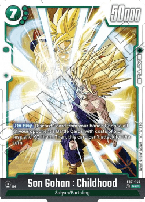 Dragon Ball Super FB01 Son Gohan : Childhood (FB01-140) [Fusion World] (V.1