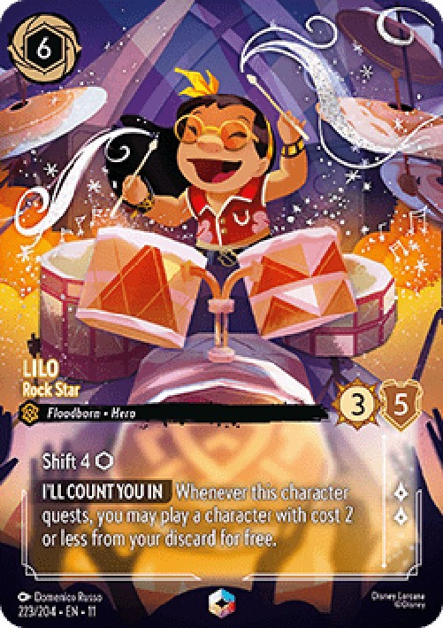 Lorcana 11WSP Lilo - Rock Star (V.2)