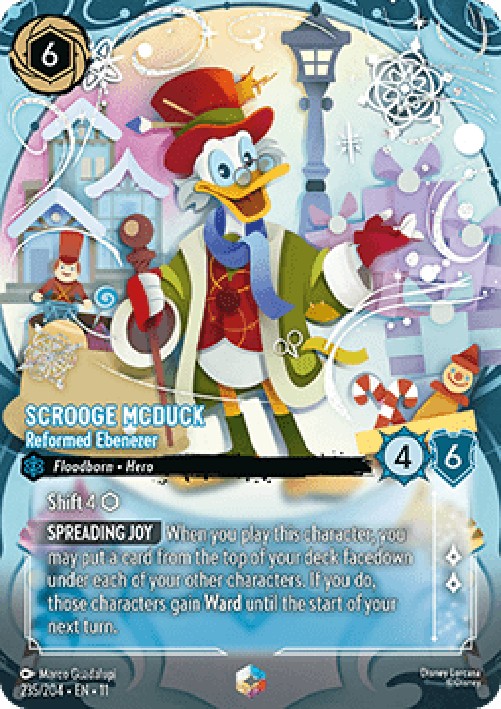 Lorcana 11WSP Scrooge McDuck - Reformed Ebenezer (V.2)