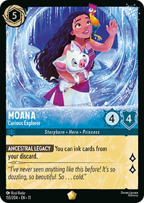 Lorcana 11WSP Moana - Curious Explorer (V.1)
