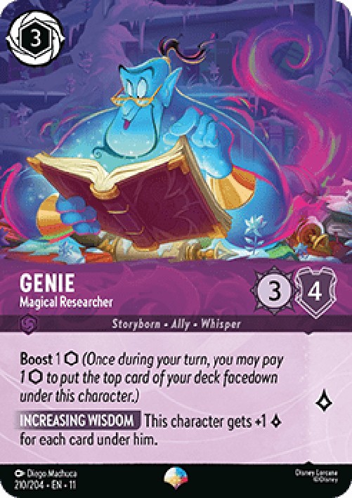 Lorcana 11WSP Genie - Magical Researcher (V.2)