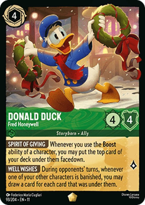Lorcana 11WSP Donald Duck - Fred Honeywell