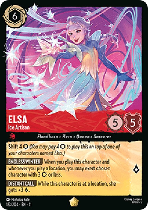 Lorcana 11WSP Elsa - Ice Artisan (V.1)
