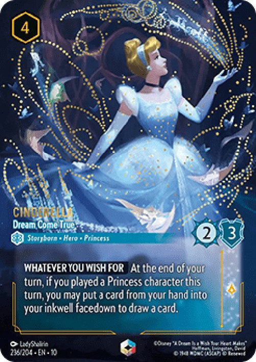 Lorcana 10WHI Cinderella - Dream Come True (V.2)