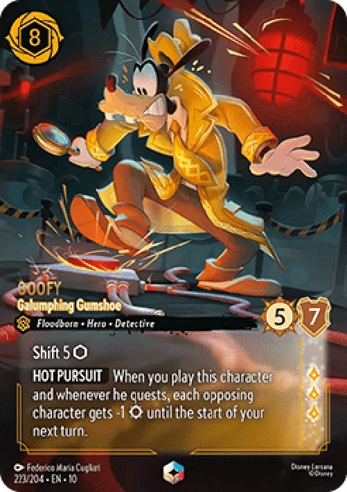 Lorcana 10WHI Goofy - Galumphing Gumshoe (V.2)