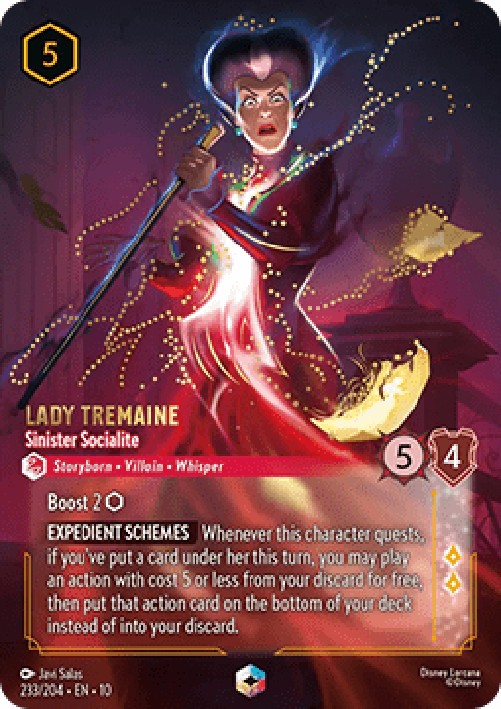 Lorcana 10WHI Lady Tremaine - Sinister Socialite (V.2)