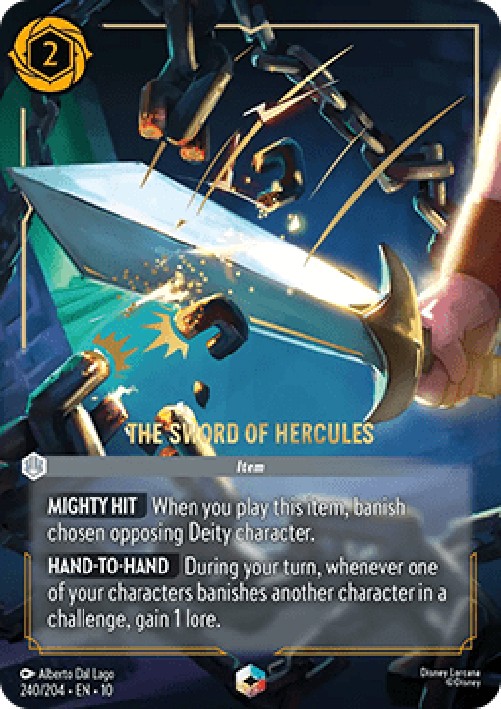 Lorcana 10WHI The Sword of Hercules (V.2)