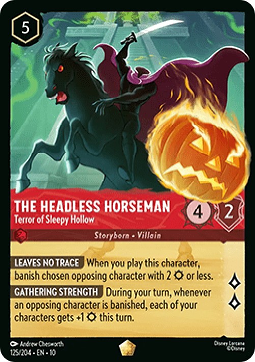 Lorcana 10WHI The Headless Horseman - Terror of Sleepy Hollow (V.1)