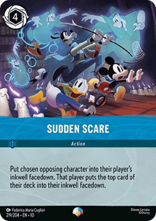 Lorcana 10WHI Sudden Scare (V.2)