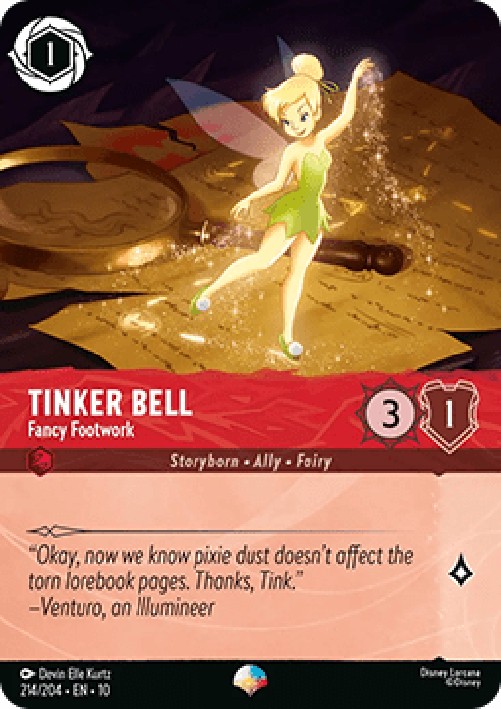 Lorcana 10WHI Tinker Bell - Fancy Footwork (V.2)