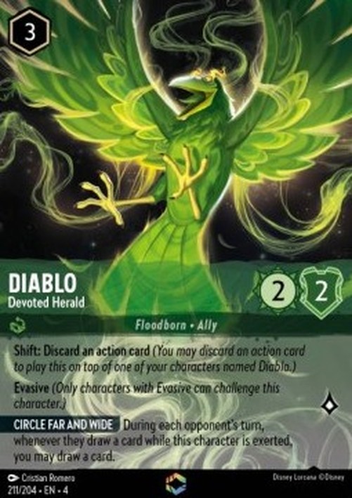 Lorcana 4URS Diablo - Devoted Herald (V.2)