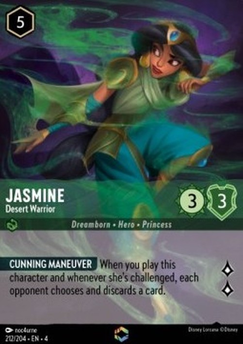 Lorcana 4URS Jasmine - Desert Warrior (V.2)