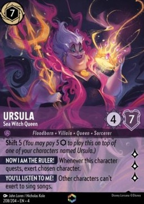 Lorcana 4URS Ursula - Sea Witch Queen (V.2)