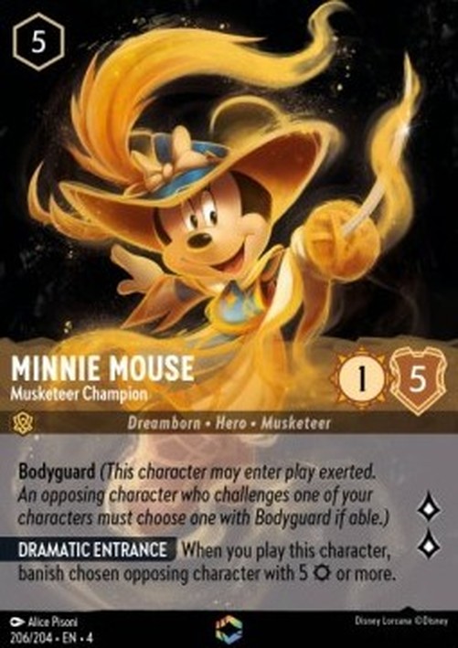 Lorcana 4URS Minnie Mouse - Musketeer Champion (V.2)