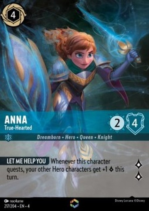 Lorcana 4URS Anna - True-Hearted (V.2)