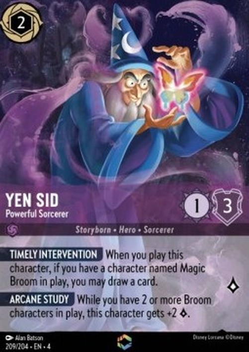 Lorcana 4URS Yen Sid - Powerful Sorcerer (V.2)