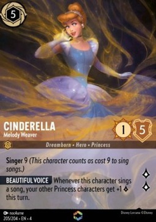 Lorcana 4URS Cinderella - Melody Weaver (V.2)