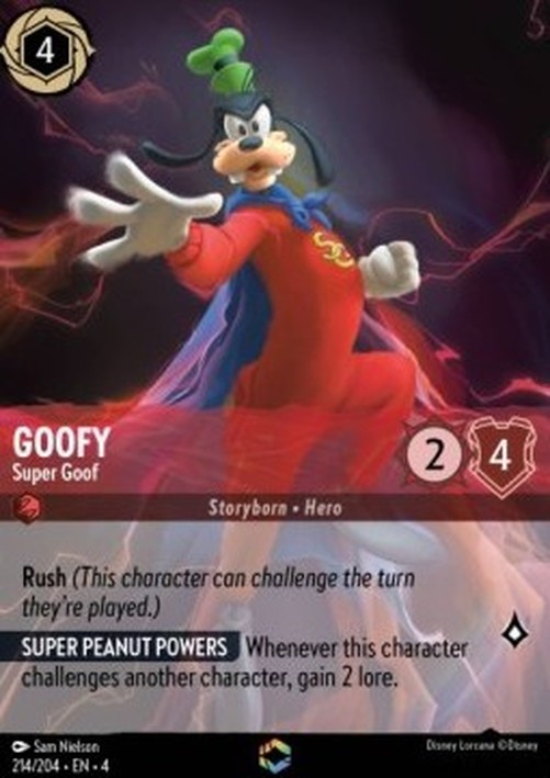 Lorcana 4URS Goofy - Super Goof (V.2)