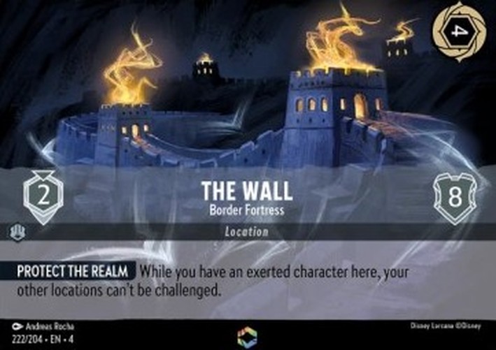 Lorcana 4URS The Wall - Border Fortress (V.2)