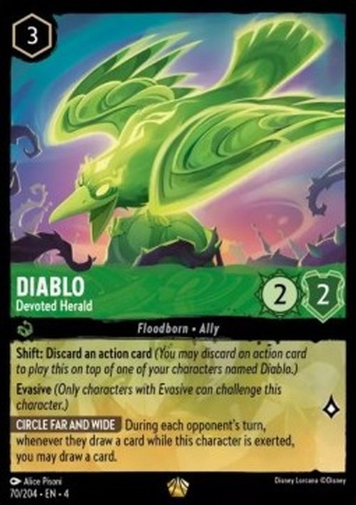 Lorcana 4URS Diablo - Devoted Herald (V.1)