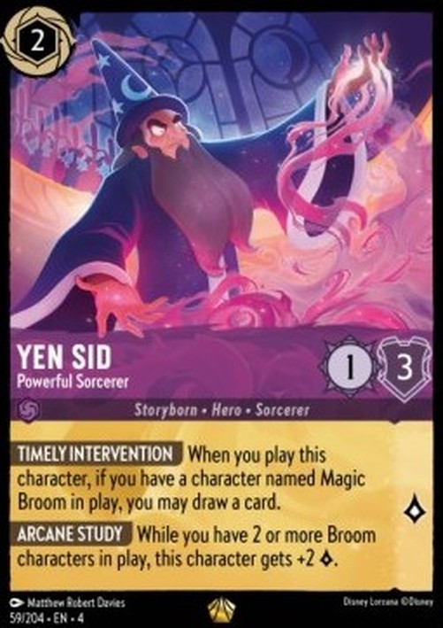 Lorcana 4URS Yen Sid - Powerful Sorcerer (V.1)