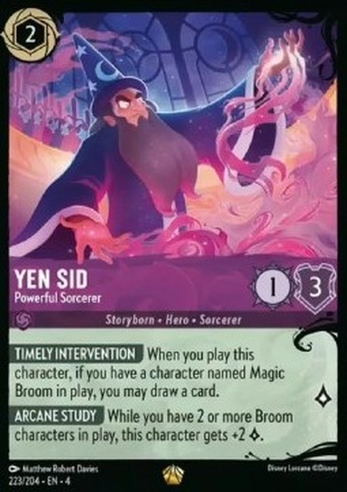 Lorcana 4URS Yen Sid - Powerful Sorcerer (V.3)