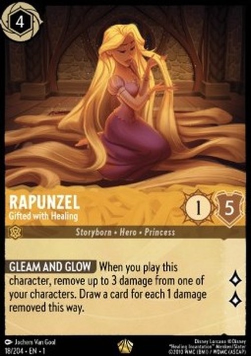 Lorcana 1TFC Rapunzel - Gifted with Healing