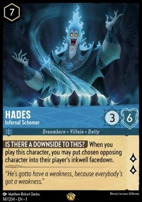 Lorcana 1TFC Hades - Infernal Schemer