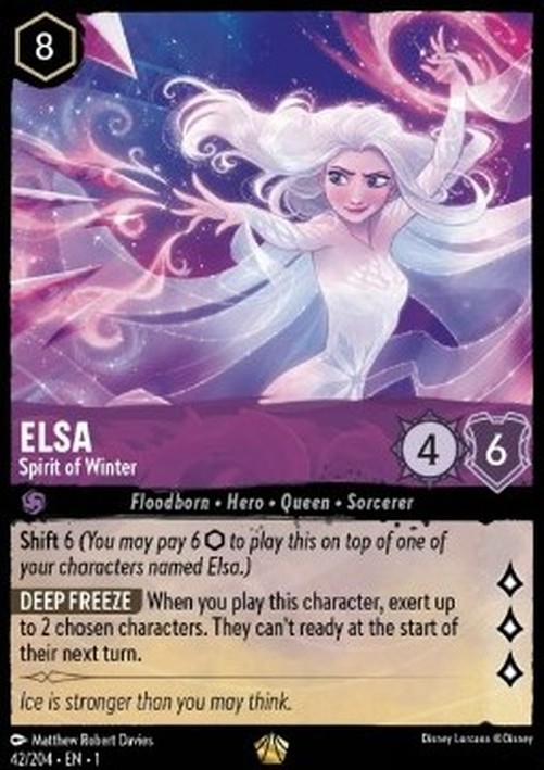 Lorcana 1TFC Elsa - Spirit of Winter (V.1)