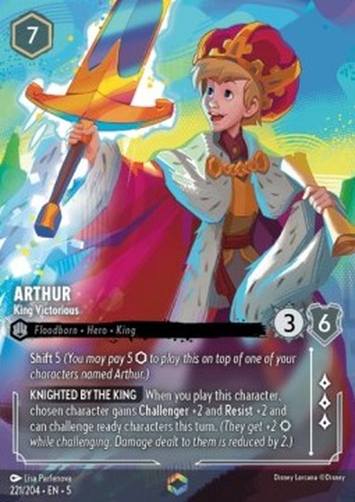 Lorcana 5SSK Arthur - King Victorious (V.2)