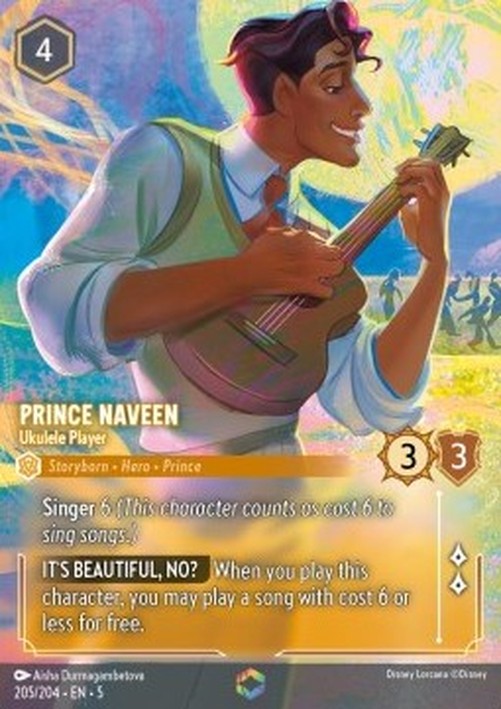 Lorcana 5SSK Prince Naveen - Ukulele Player (V.2)
