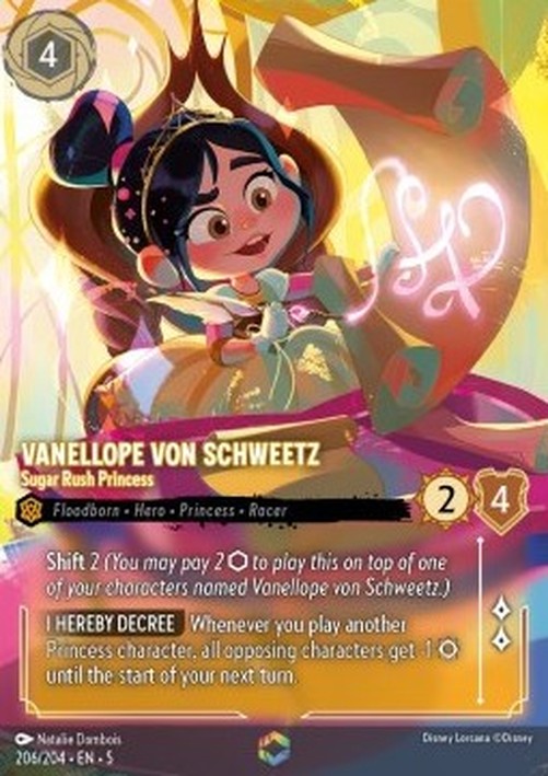 Lorcana 5SSK Vanellope von Schweetz - Sugar Rush Princess (V.2)